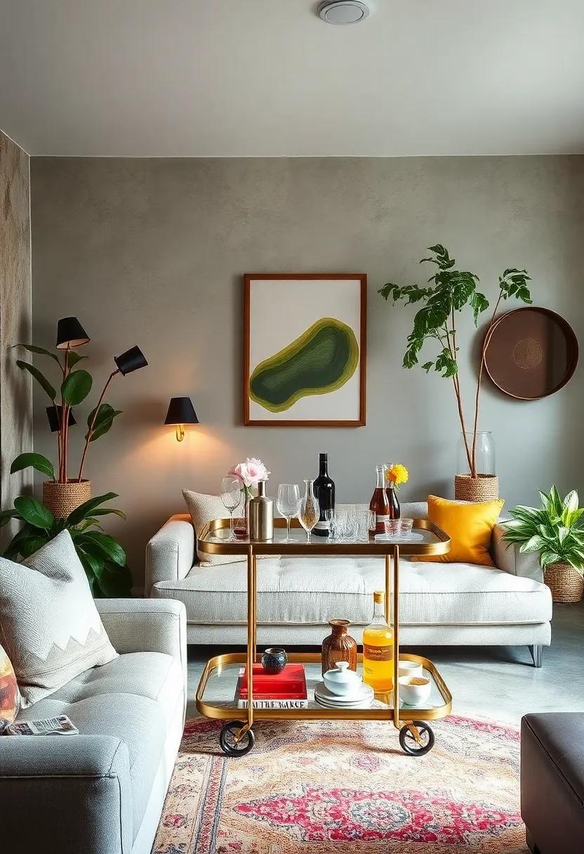 Create a Nostalgic Bar Cart: Style a vintage bar‍ cart with retro glassware ⁢and drink accessories ⁤for classy entertaining