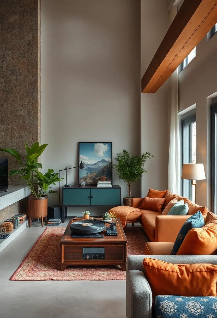 Incorporate Acoustic Elements: use a vintage record player or retro-inspired ⁤sound system to enhance the auditory experience of your home