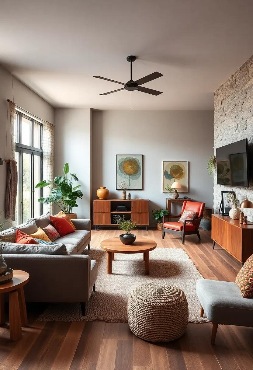 Integrate Earthy Elements: Use natural materials ⁣like wood and stone alongside retro pieces to create a harmonious balance