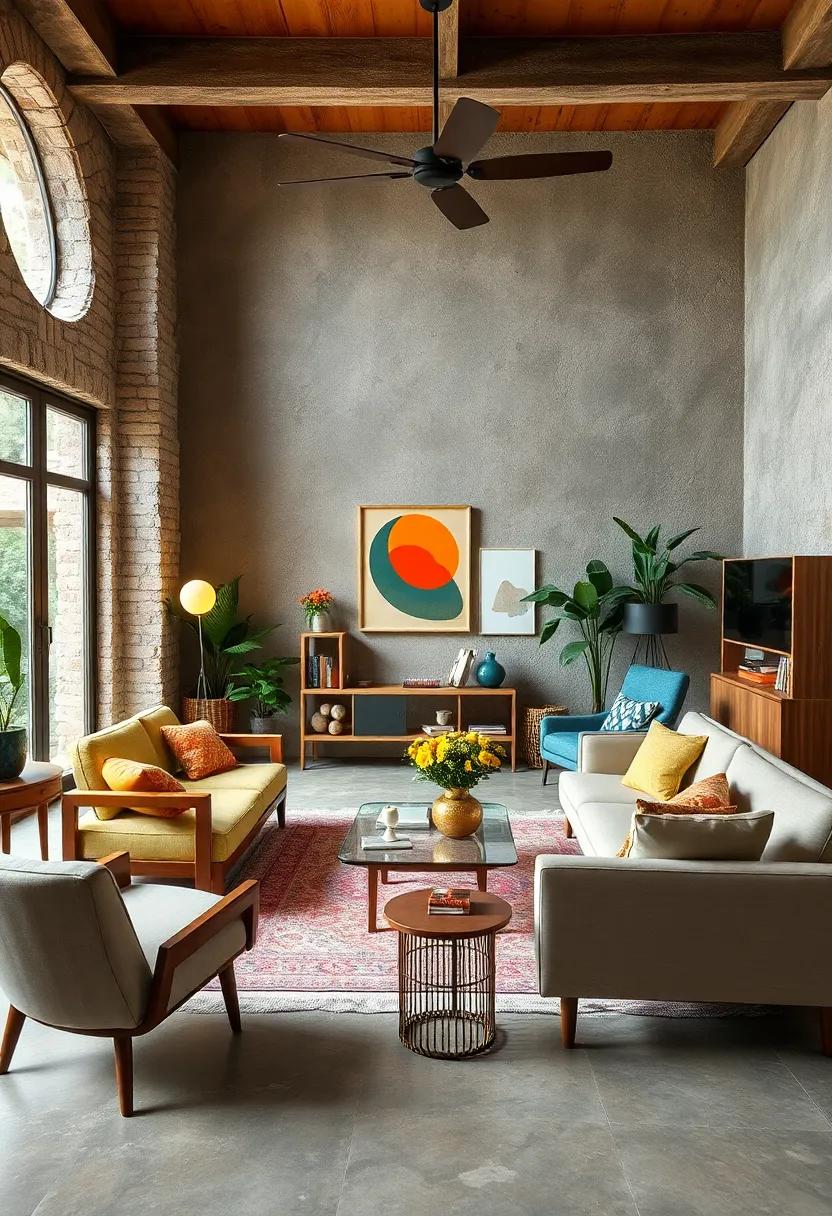 Mix Vintage Furniture: Scour thrift ‌stores for eye-catching​ mid-century pieces⁤ that can serve as focal⁤ points in ‌your ⁣living space