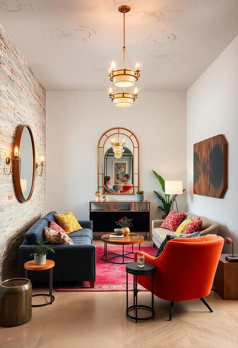 Showcase Art Deco Accents: Introduce Art Deco-inspired mirrors and lighting fixtures to add‍ an element of elegance and sophistication