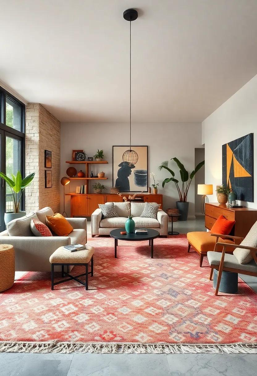 Layer Your Rugs:‌ Mix different textures and ​patterns with area rugs for a cozy and visually interesting ⁢layering effect