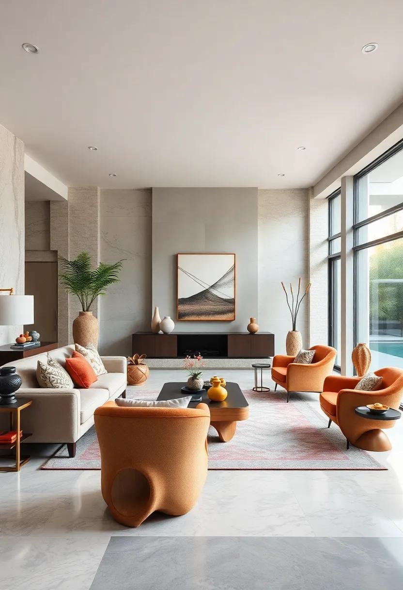 Defining Zones in⁣ Open Layouts ⁢with Statement Furniture‌ Sculptures