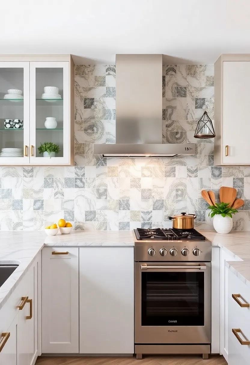 Artistic Backsplashes: Use unique tiles, glass, or even painted designs to make your backsplash a focal point that reflects your artistic style