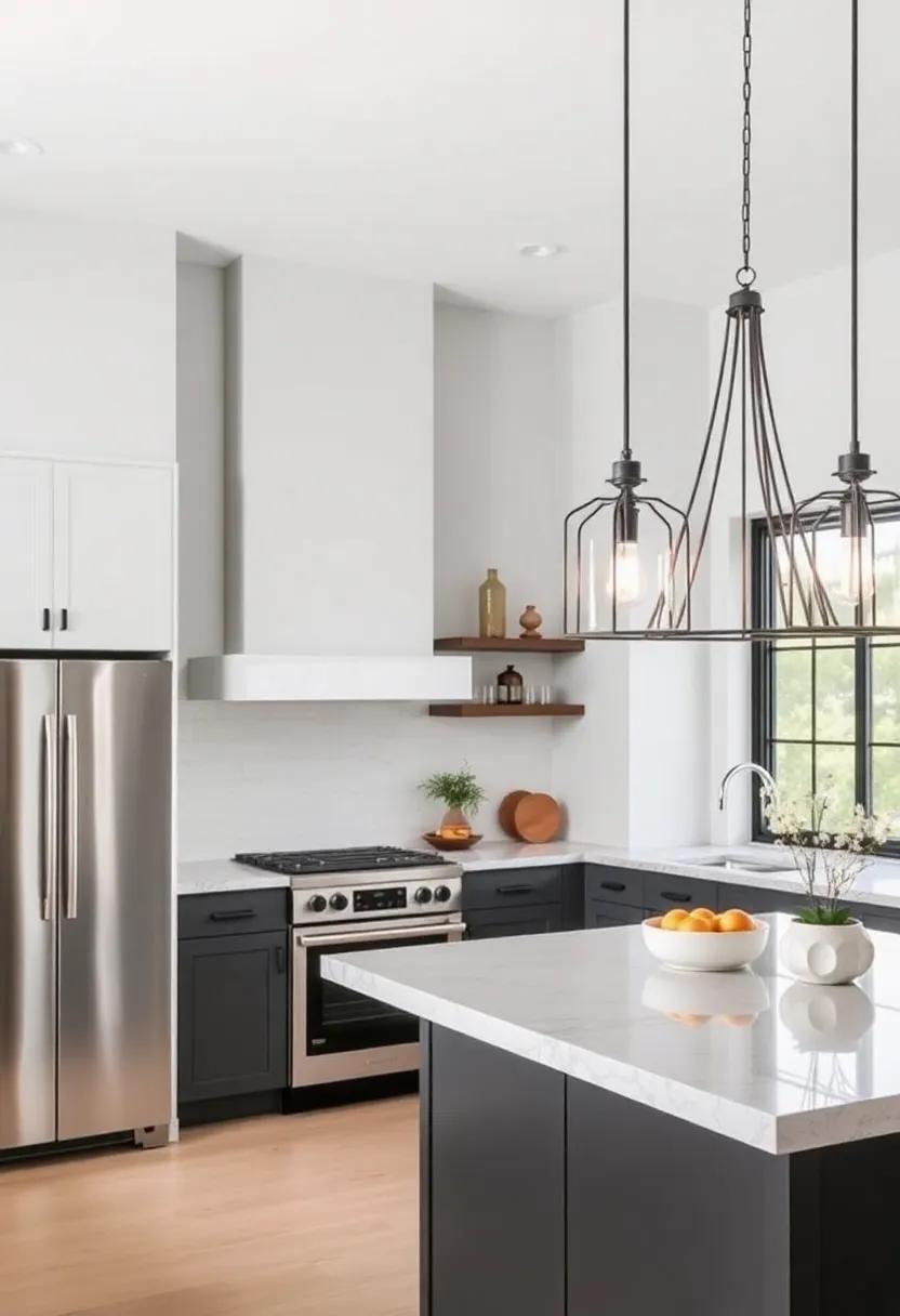 Dramatic Lighting Fixtures: Hang oversized pendant lights or vintage chandeliers to add style and provide a stunning focal point above key areas