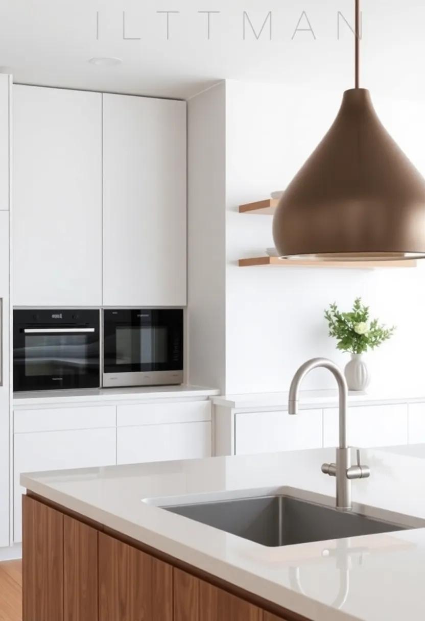 Floating Features: Use floating shelves or cabinetry to create an illusion of space, allowing for a sleek, uncluttered kitchen environment