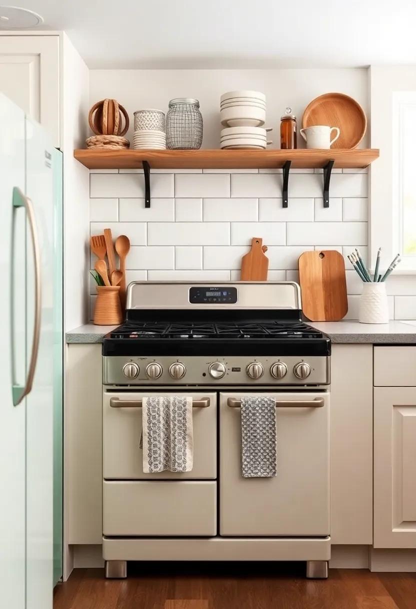 Vintage Charm: Infuse your kitchen with retro appliances and classic fixtures that create a timeless look while providing modern functionality