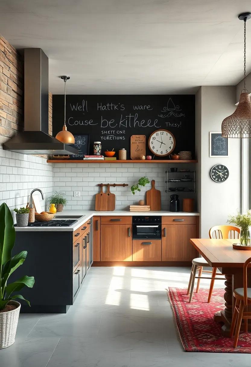 Chalkboard Walls: Install a chalkboard​ wall for⁣ an ever-changing ‌message board, grocery list, or doodle space