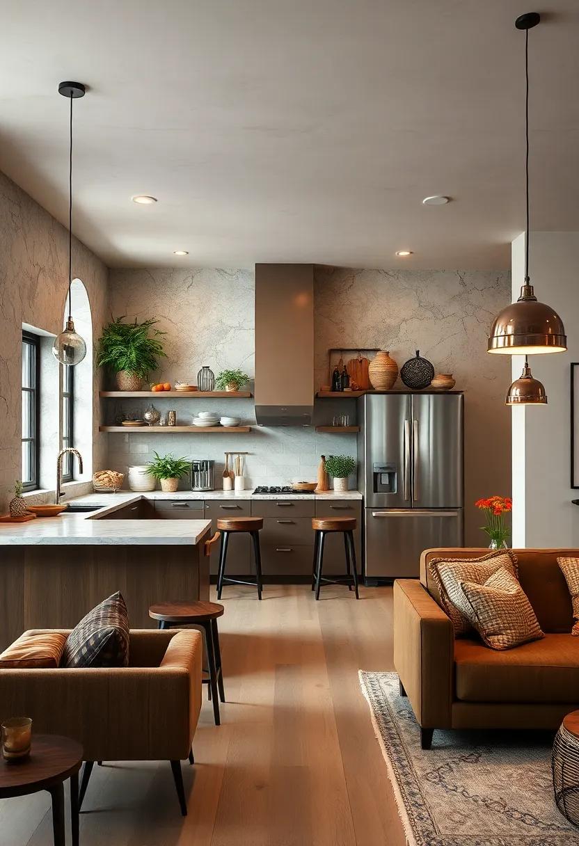 Open Concept Layout: Design your kitchen⁢ with a flow‌ into living areas, connecting spaces while allowing for​ eclectic ‌decor