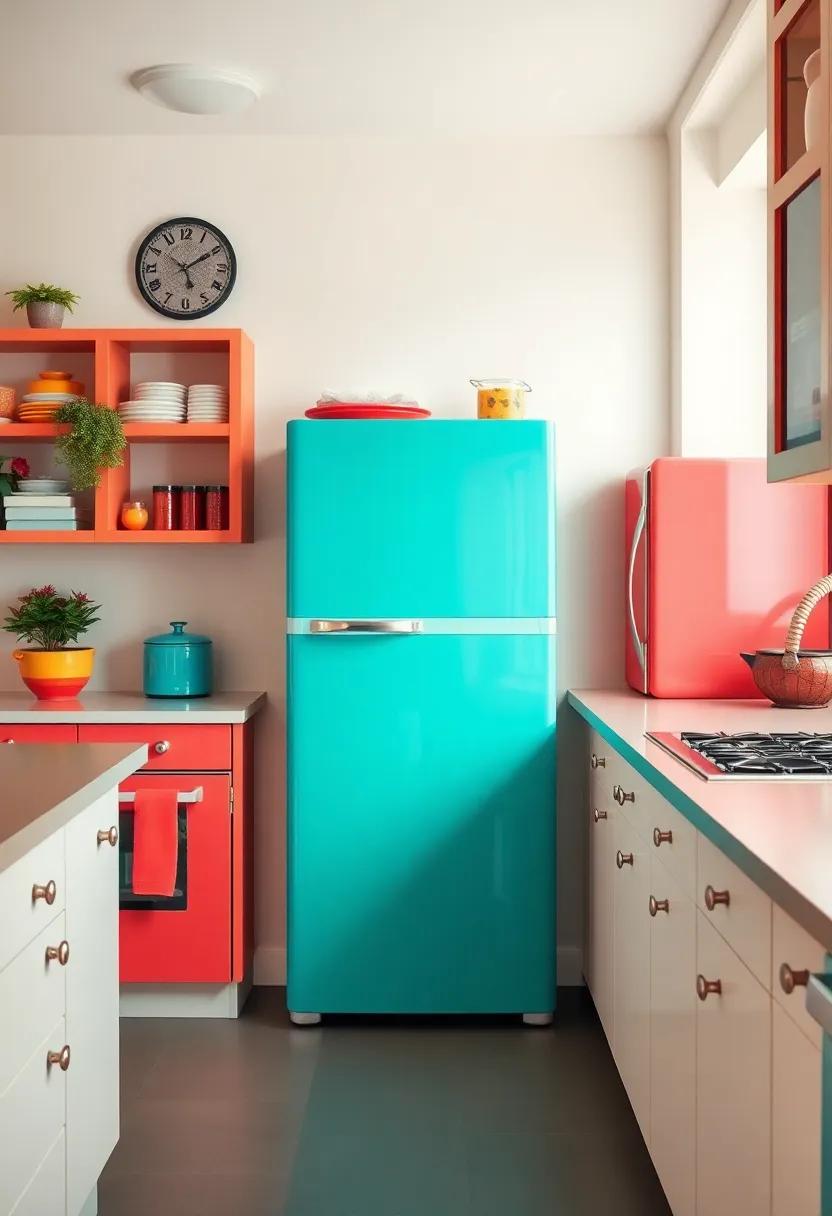 Bold appliances: Choose appliances in striking colors or unique retro designs to make a confident statement in your kitchen