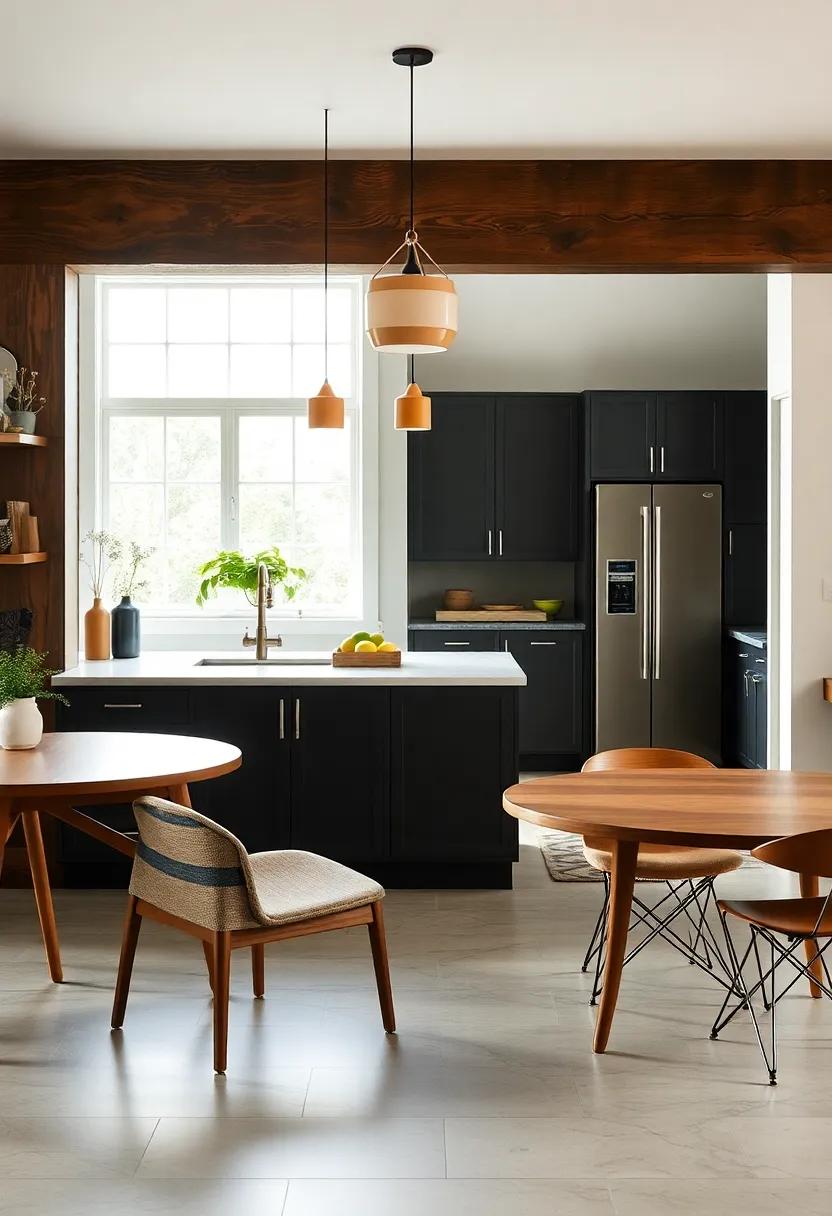 Open layouts: When possible, design an open kitchen that encourages conversation and connectivity with your living spaces