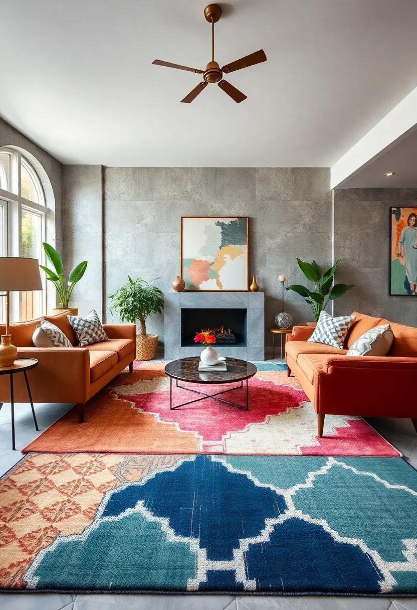Artistic Accents: ⁣Use the geometric patterns of your rug to inspire artwork and decorative ⁣accents that⁤ echo the‌ rug’s shapes‌ throughout the room