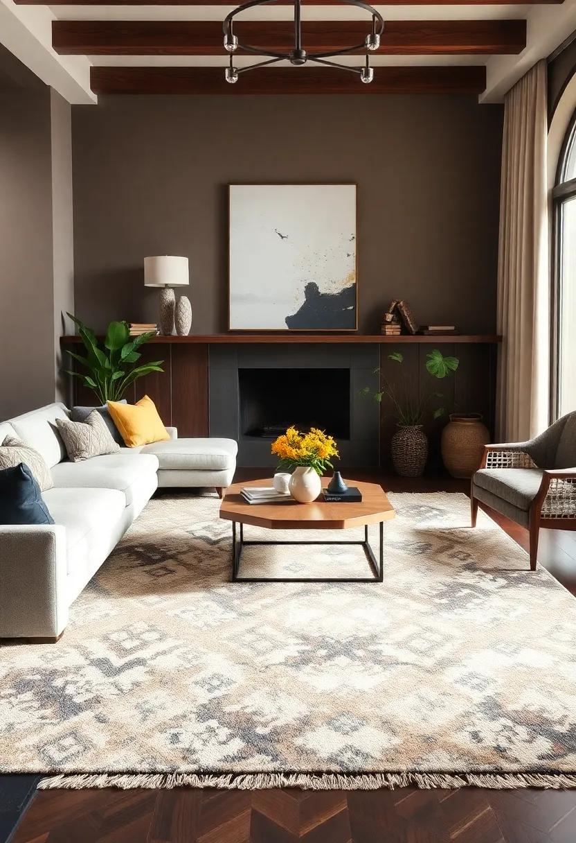 Statement Rugs: Grounding ⁢the Space with ⁢Patterns and Warmth
