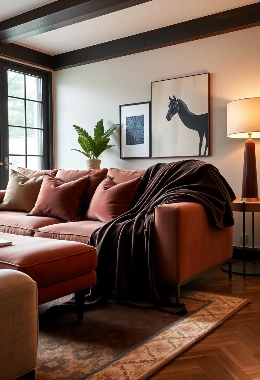 Integrate a⁤ velvet blanket in your decor, draping it‍ stylishly across ‍your ‌seating for a cozy yet refined look