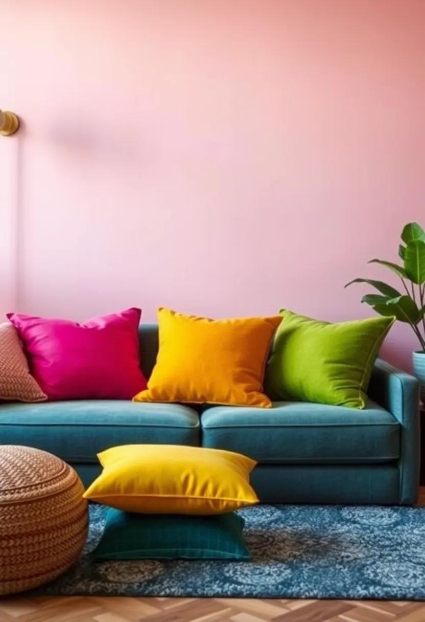 Transform Your Space with a Vibrant Palette of Artistic Throw Pillows