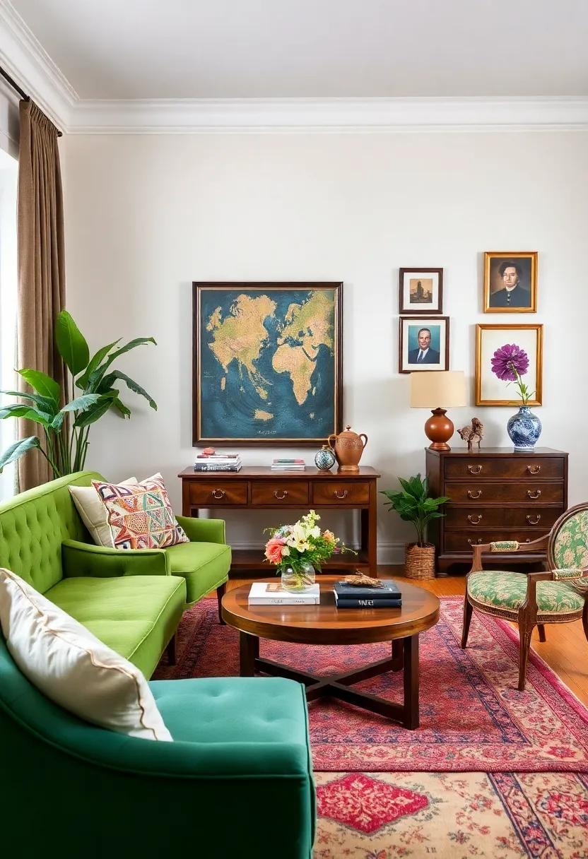 Celebrating Heritage: Showcasing Family Heirlooms in Eclectic Rooms