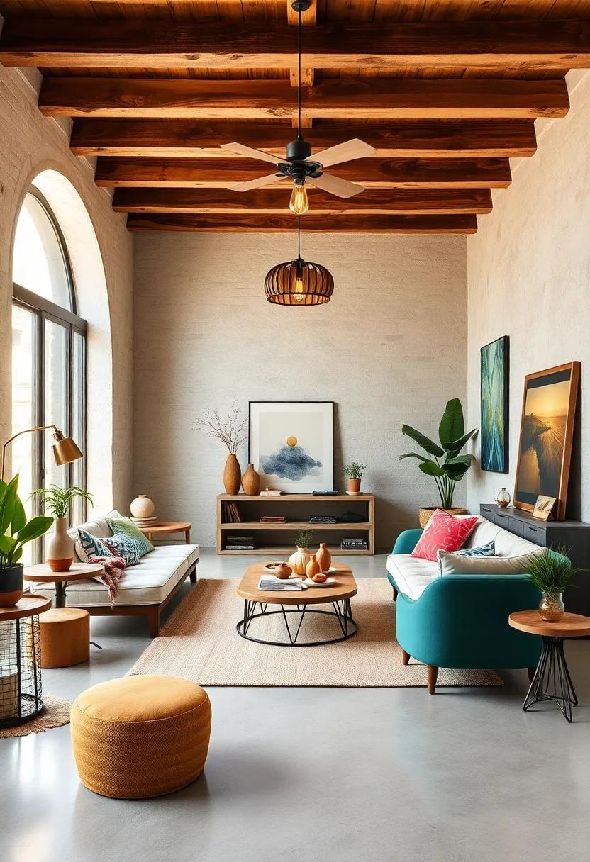 Unique Light Fixtures: Opt for artisanal lamps made from reclaimed wood or metal, turning functional lighting into a stunning focal point