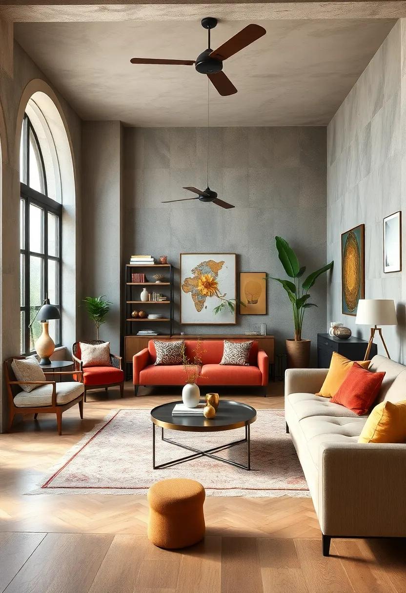 Balance Modern and Vintage: Ensure that no single style dominates by evenly distributing contemporary and eclectic items throughout the space