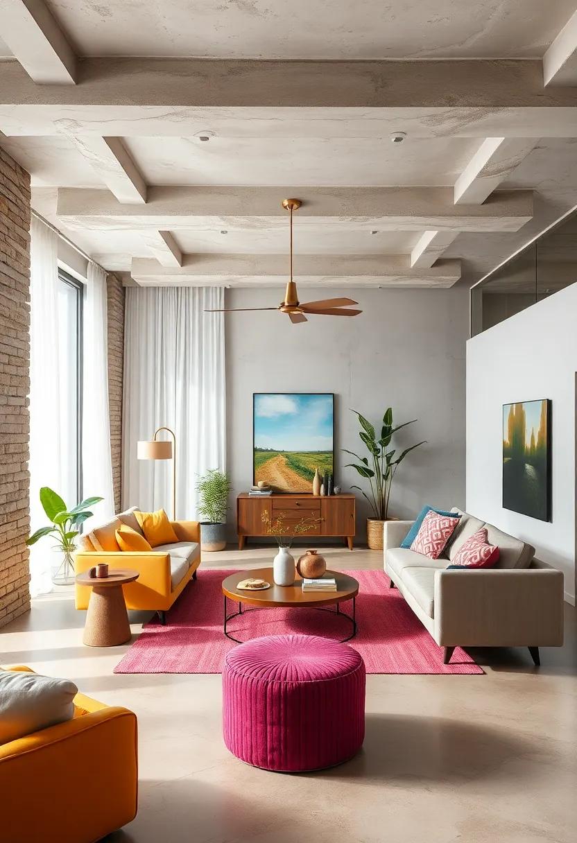 Color Blocking:​ Utilize bold, contrasting colors in your furnishings ​or wall decor to evoke energy and modernity