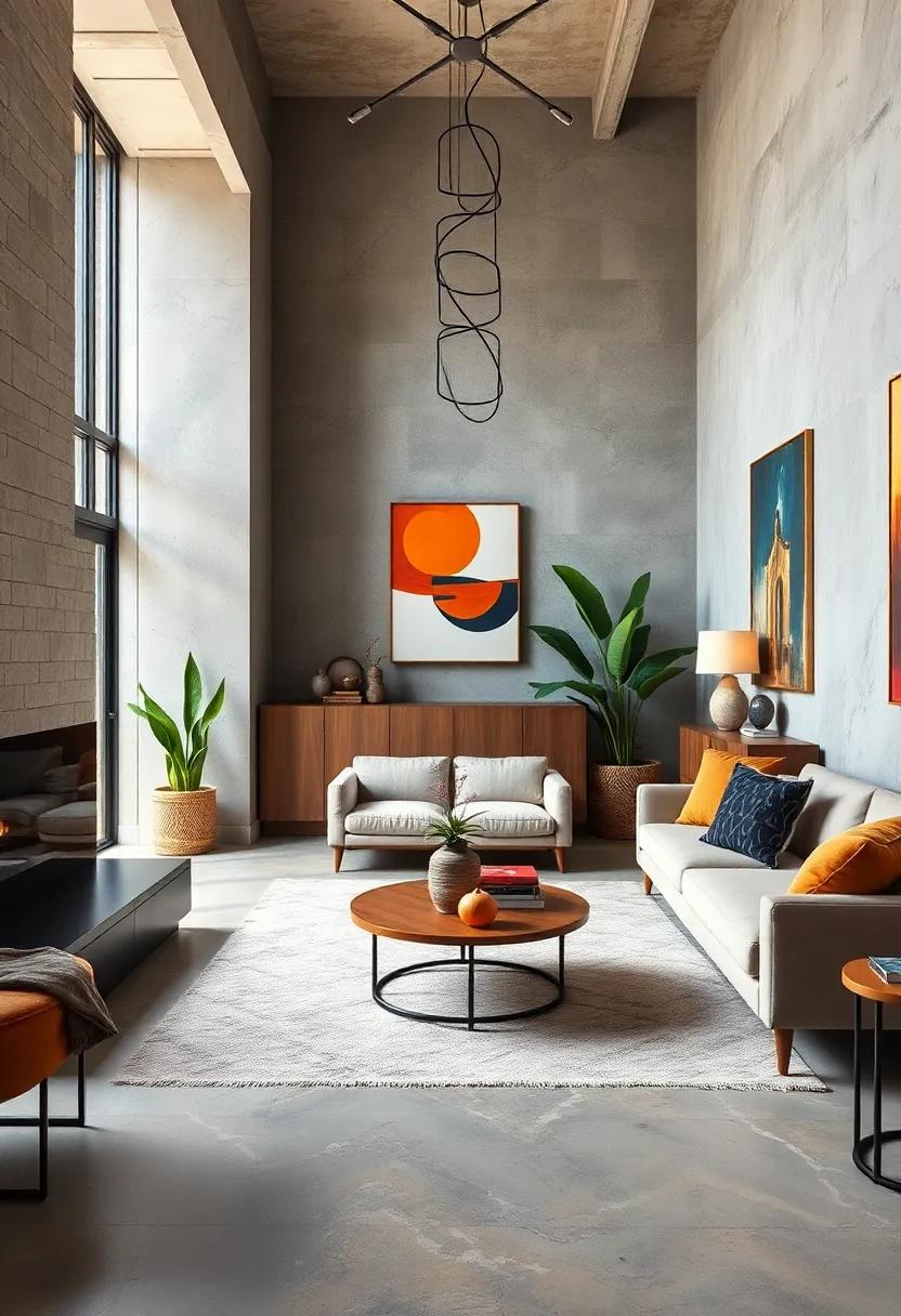 Highlight a Statement Piece: Choose one striking contemporary item as a focal point that draws the eye amidst a mixed setting