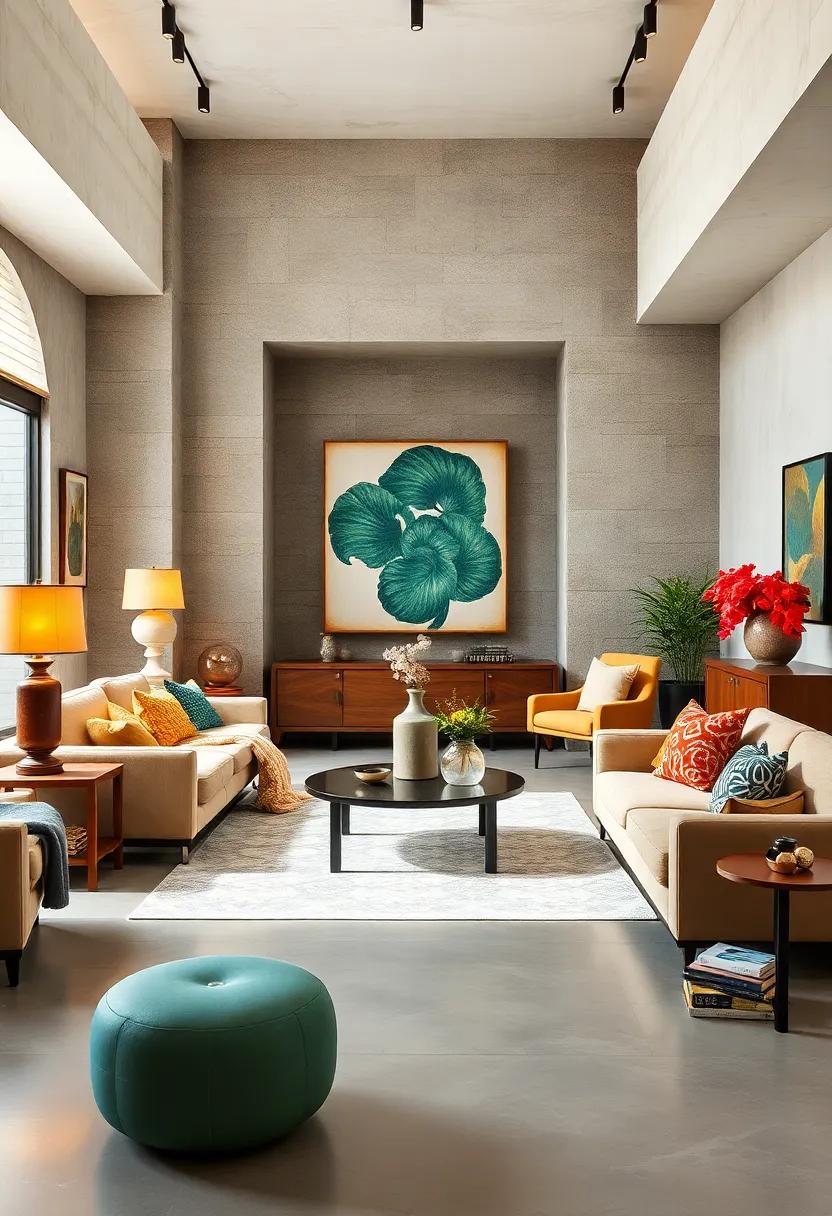 Let Art Be the Star: Use modern art sculptures as standout pieces that can elevate vintage-inspired surroundings