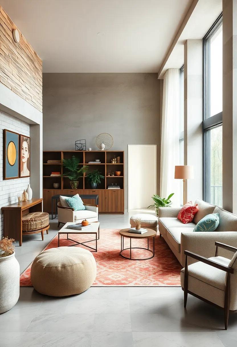 Play with Proportions: Mix scale and size by integrating oversized contemporary furniture with smaller, intricate vintage items