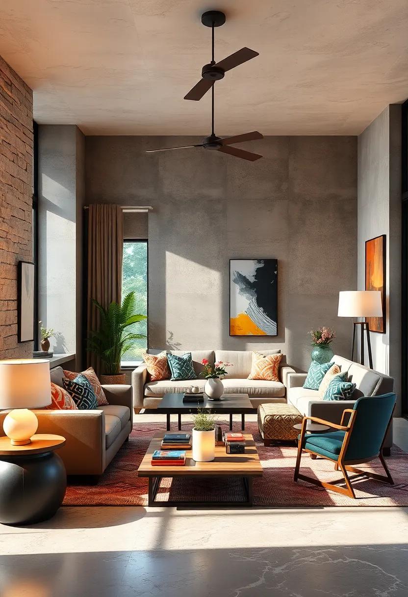 Play with Lighting Levels: Use a mix of table lamps, floor lamps, and ceiling fixtures to create an inviting ambiance with varied lighting