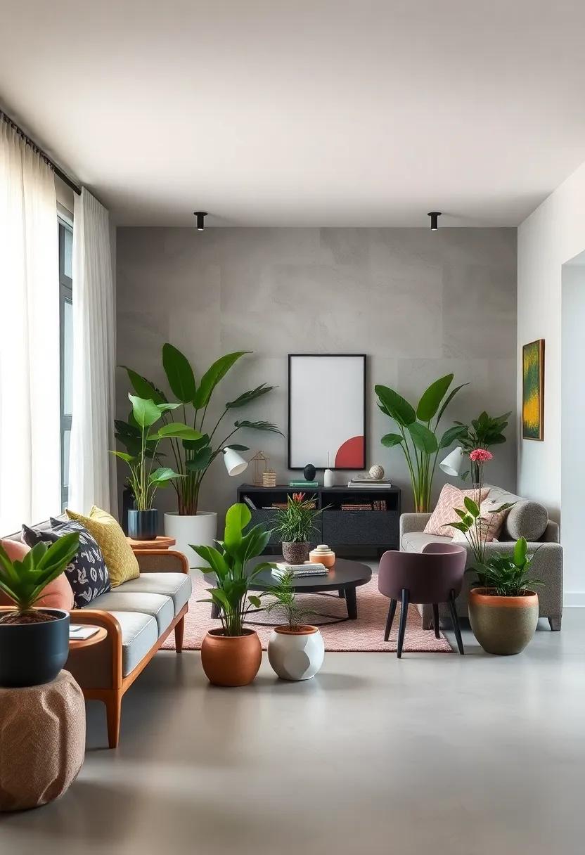 Potted Plants: Integrate​ modern planters into your décor with a mix of‌ greenery for a fresh and vibrant touch