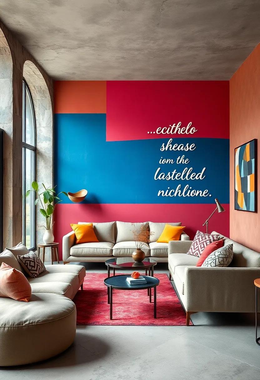 Inspiring Quotes: Paint motivational quotes in contrasting colors on the walls to inject positivity into the atmosphere