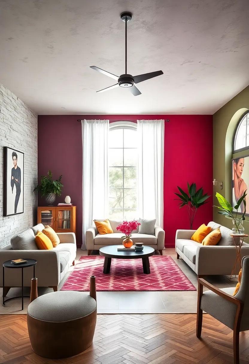 Two-Tone Magic: mix a light and dark shade of the same color for a tasteful yet striking two-tone wall effect