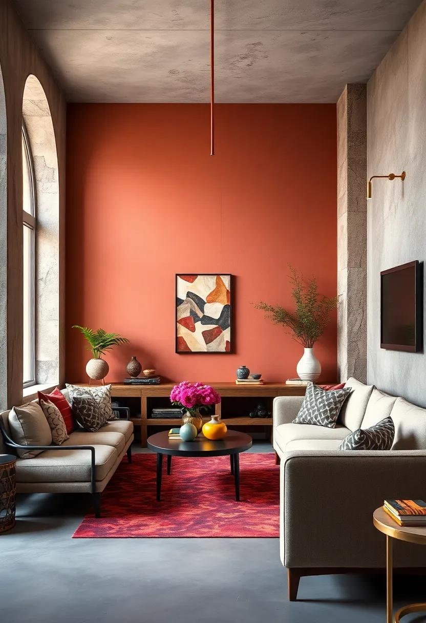 Play with Textures: Combine different wall colors with textured finishes to enhance depth and visual interest in the room