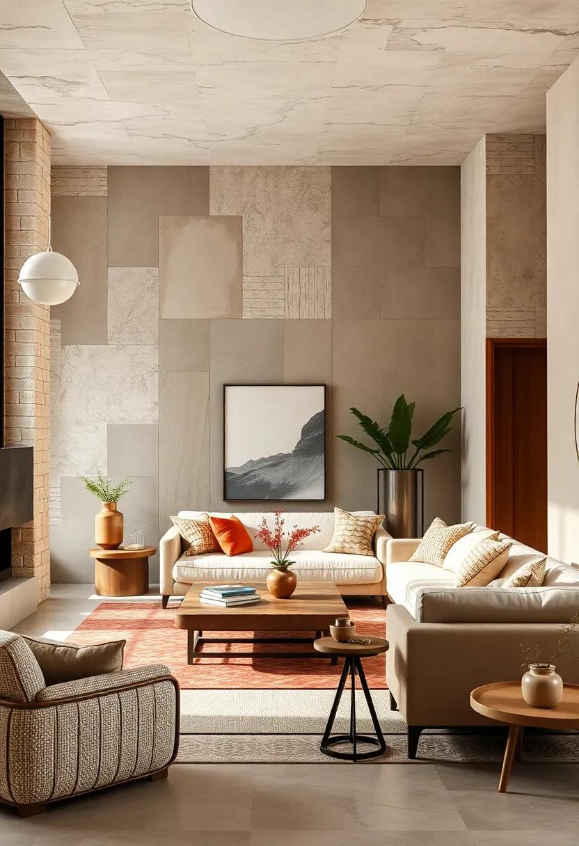 Layered Neutrals: Use a mix of beige, gray, and white tones that subtly contrast while maintaining a cohesive look