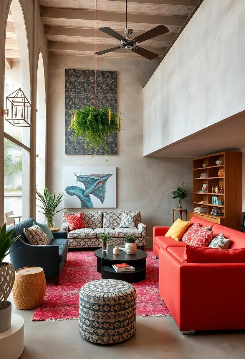 Monochrome Patterns: Stick to a single color palette while mixing different patterns for a harmonious yet eclectic vibe