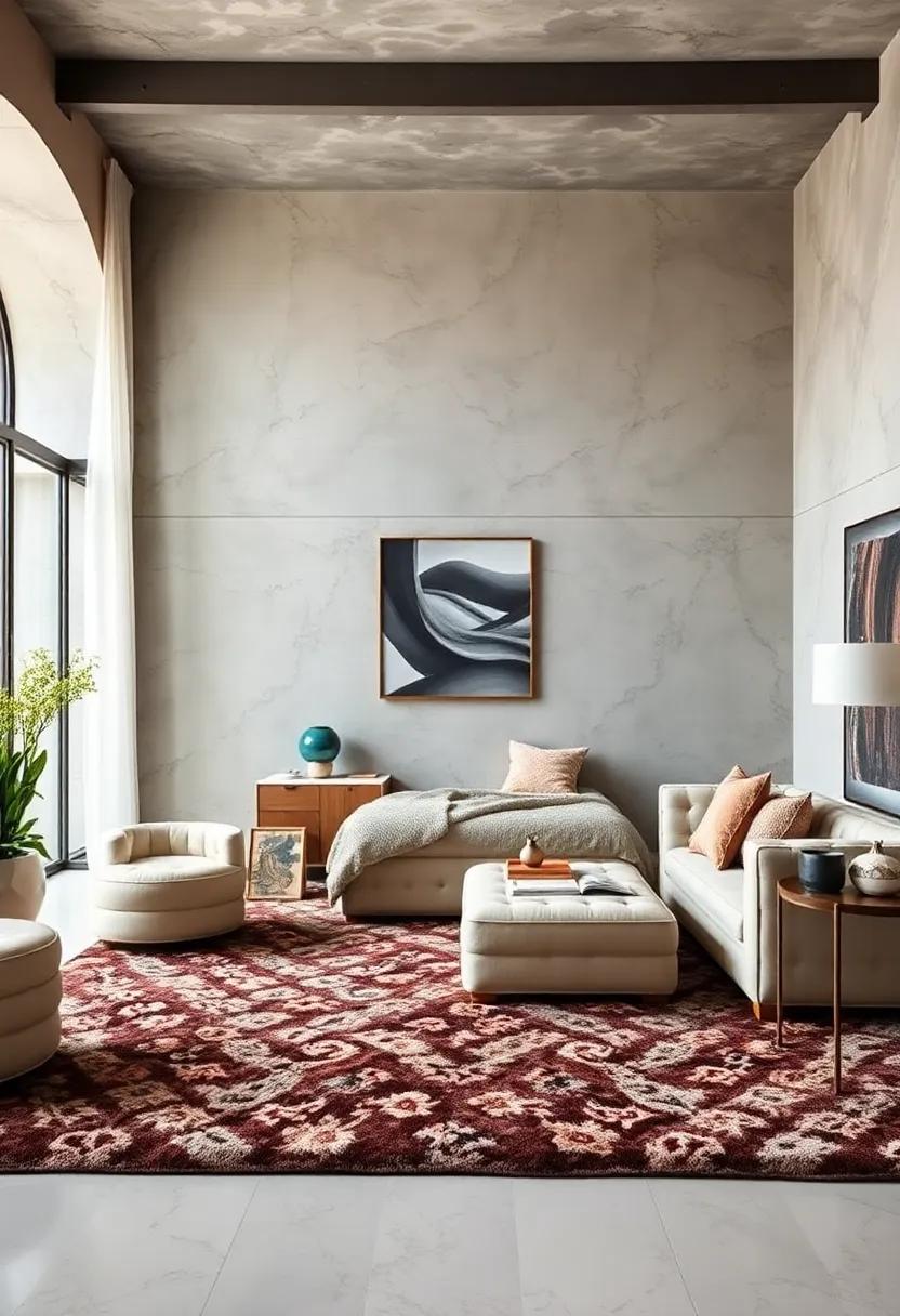 Add Layers with a Tufted area Rug