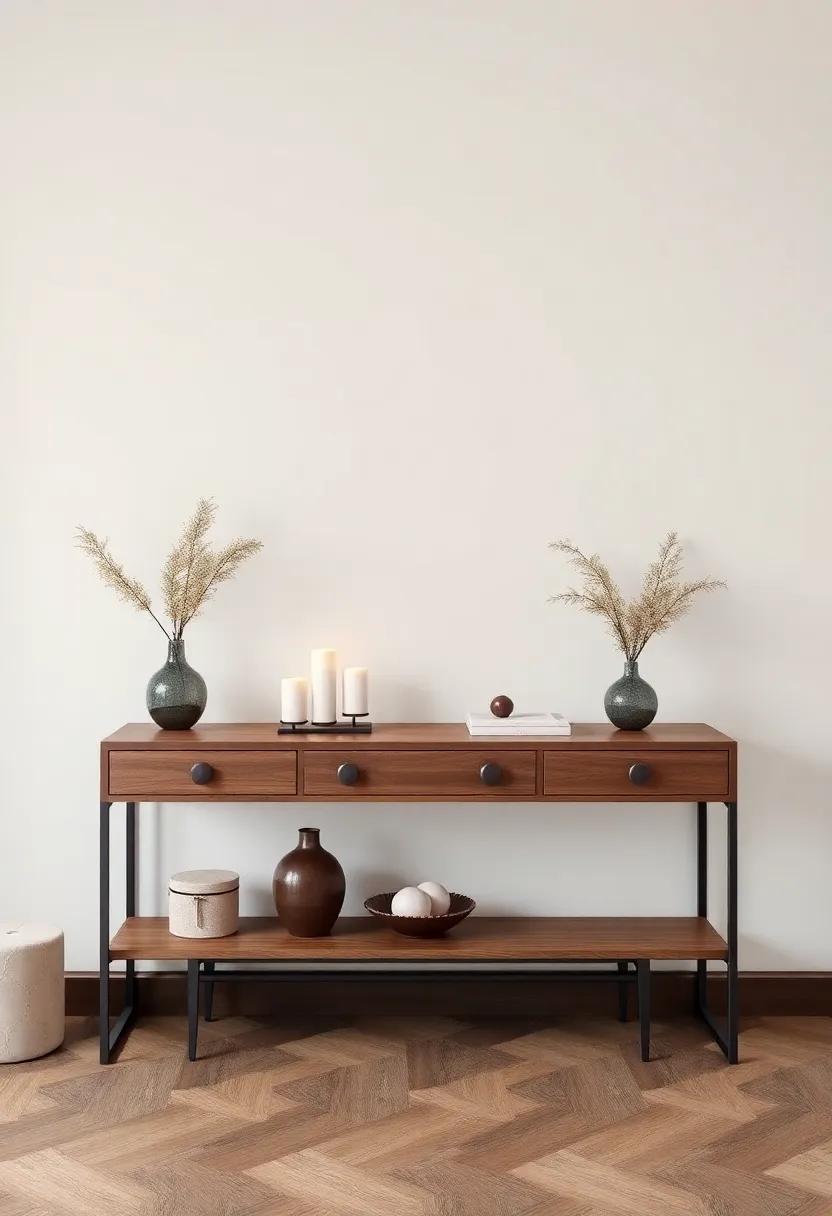 Layered Textures for a Cozy Console Table Aesthetic