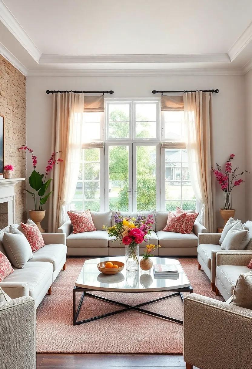Simple Window Treatments: Choose sheer curtains⁣ or⁣ roman shades ‌to allow ⁤light to‍ filter gracefully into⁢ the ⁢room while maintaining ⁤privacy