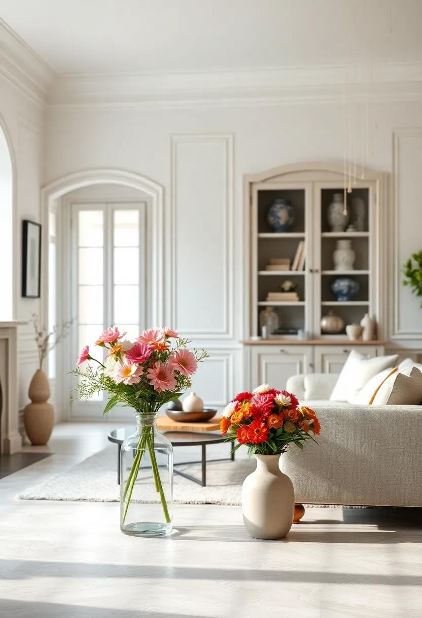 Fresh Flowers: Incorporate seasonal blooms ⁢in ‌understated⁤ vases to bring‌ a pop of color ⁤and a refreshing⁢ touch of ⁤nature⁤ indoors