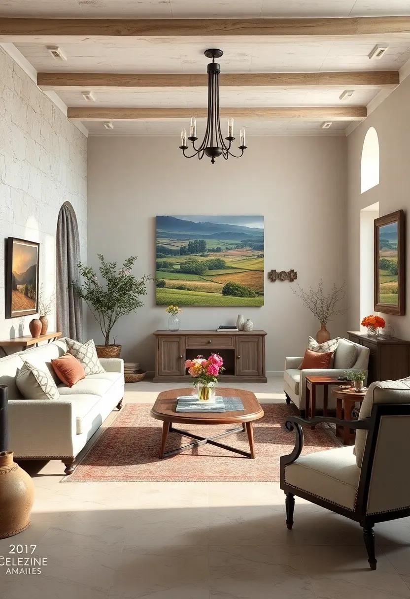 Pastoral Scenes: Include ⁣artwork ⁤or ​photographs featuring ‌serene ⁤countryside landscapes to⁣ evoke the ‍essence of​ rural‍ France