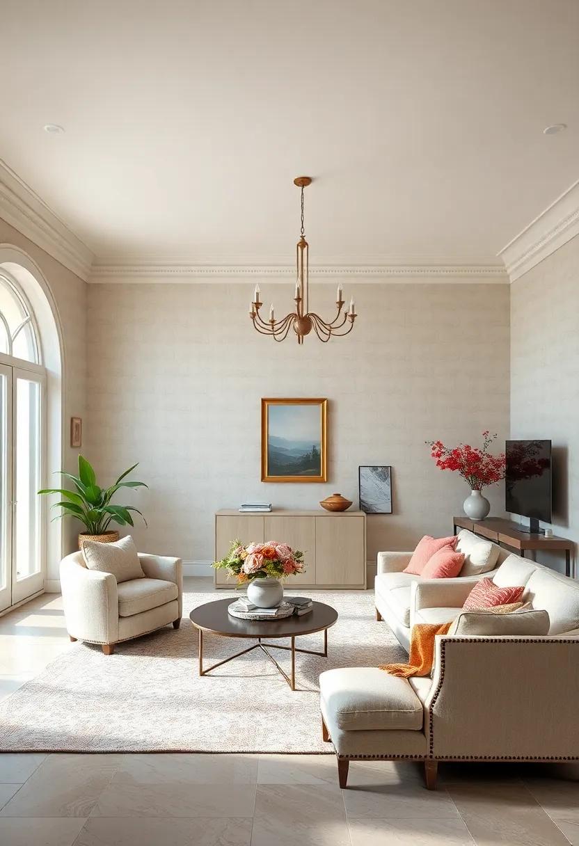 Textured ‌Wallpaper: Consider light,textured wallpaper in subtle patterns ​to create visual interest without overwhelming the palette