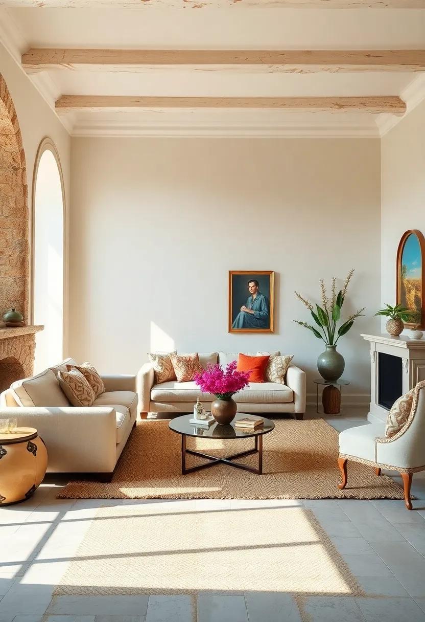 earthy Floor Textiles: ⁢Use ⁤sisal rugs or light-colored jute​ to ground⁣ your space without competing ‍with⁣ the walls or ⁣larger furniture pieces