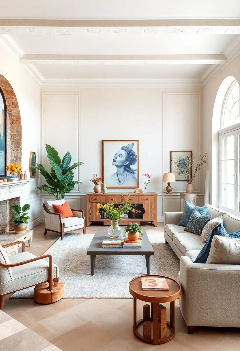 Harmonious⁣ balance: Ensure a balance between the light​ walls ‍and the furnishings by integrating varied ⁢textures,‍ shades,⁣ and shapes for ⁣a cohesive, sophisticated space