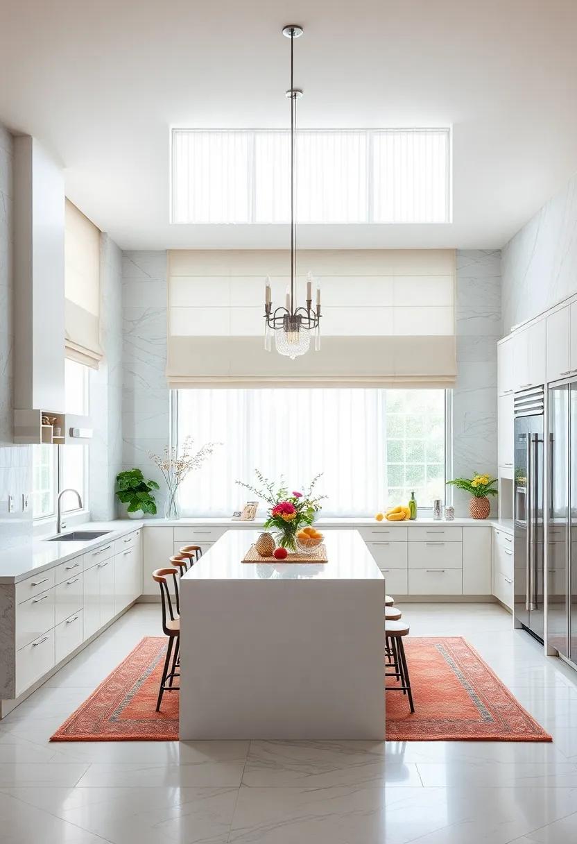 Elegant Window Treatments: ​Use sheer curtains or sleek blinds that provide privacy while allowing ‌natural light ⁣to flood into the kitchen