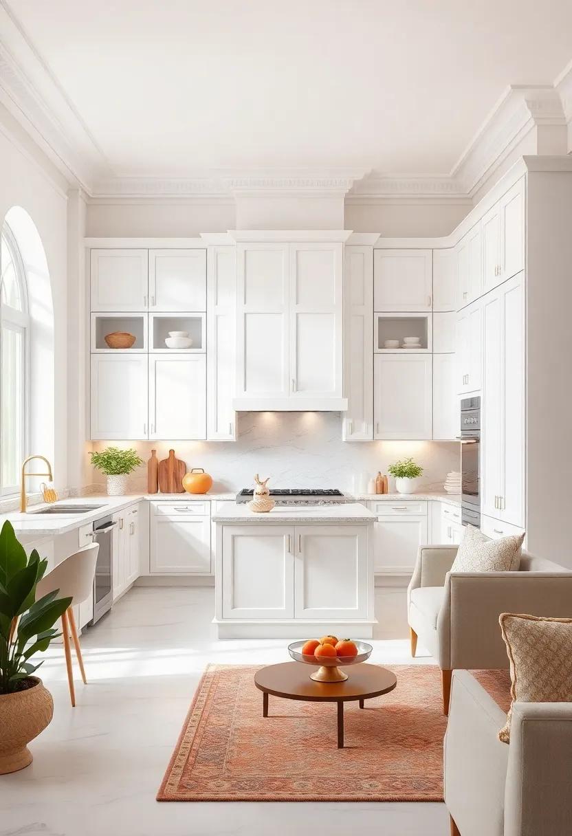Dual-tone‍ Color Palette:⁤ Combine crisp white cabinetry with soft pastel accents for a modern take on the classic white kitchen