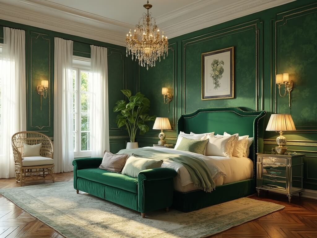 Create a Luxurious Green Bedroom Sanctuary: The Ultimate Moody Retreat Guide