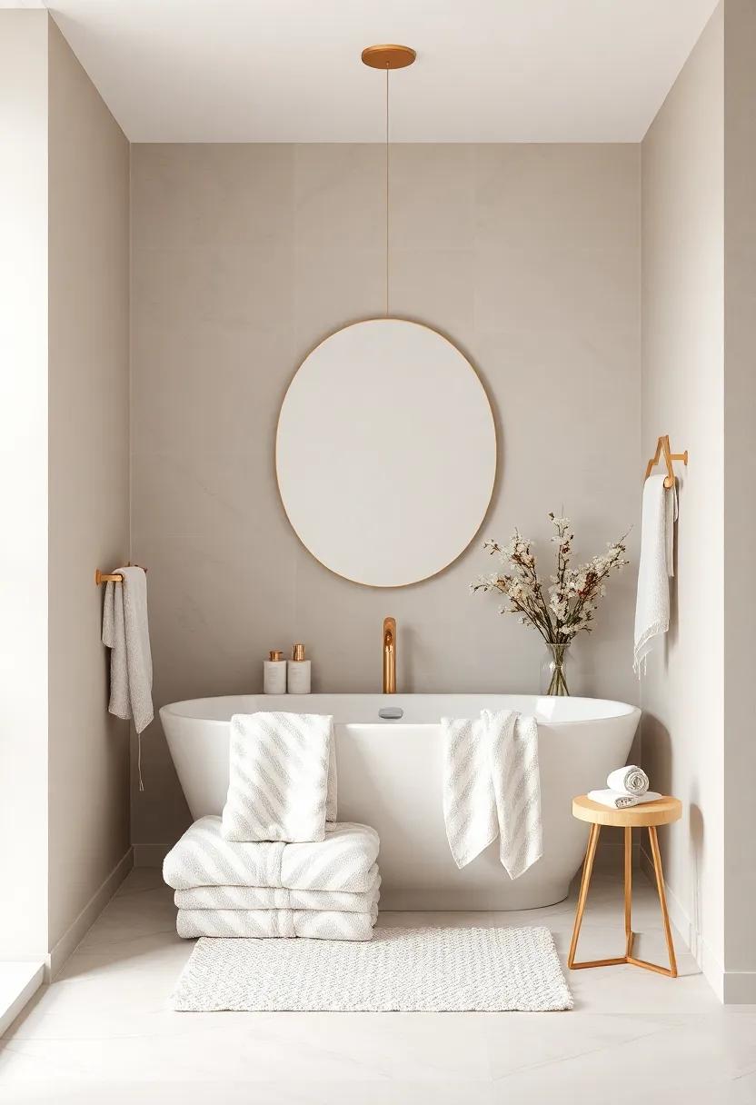 elevate Your Bathroom Aesthetic with Plush Towels in Soft Neutrals