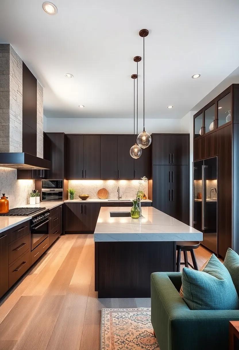 Elevated Kitchen Islands: dream big with espresso kitchen islands that serve as both a culinary workspace and a stylish gathering spot for family and friends