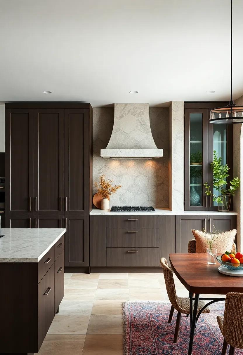 Mediterranean Flair: Infuse your kitchen with a Mediterranean vibe by pairing espresso cabinets with terracotta or colorful tiles for an inviting atmosphere