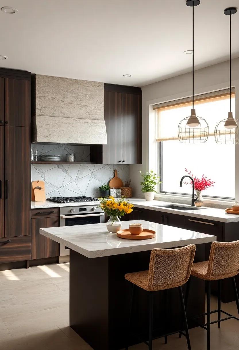 Mixed Materials: Explore the trend of blending espresso cabinets with wood or metal accents for a dynamic and textured appearance that captures attention