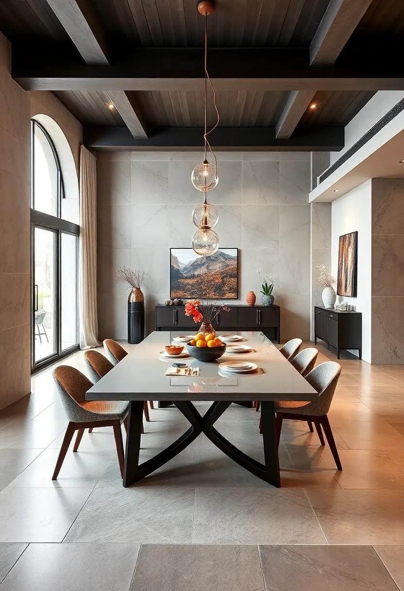 Artful Extensions: Turn every meal into a masterpiece with a table that showcases artistic leg designs, drawing attention even when fully extended