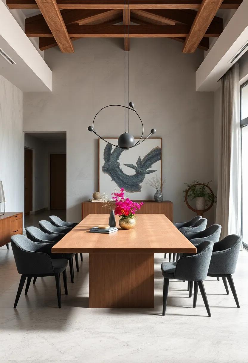 The Modern Minimalist: Embrace simplicity with a sleek,extendable table that seamlessly blends into any decor while maximizing space and style